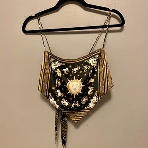 Danielle Bernstein Bandana Top - Astro Print